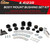 Body Mount Bushing Set Kit Compatible with 1980-1998 Ford F150 F250 F350 2WD 4WD, Heavy Duty Polyurethane Body Cab Mounts Steel Sleeves and Hardware Replacement Kit 58 PCS Black