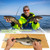 Essenhome Foldable Fish Cleaning Board with Clamp - Extra Large 32"x 12"Fish Cutting Board - Non-Slip Surface, Portable Fish Measuring Board - Ideal Gift for Anglers and Outdoor Enthusiasts