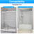 2-Size M6219 Sliding Shower Door Bottom Track Set. for Glass Shower Doors with a Thickness of 7/16 inch and 5/16 inch, and is Compatible with 1/2 inch and 3/8 inch Track Grooves.