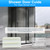 2-Size M6219 Sliding Shower Door Bottom Track Set. for Glass Shower Doors with a Thickness of 7/16 inch and 5/16 inch, and is Compatible with 1/2 inch and 3/8 inch Track Grooves.
