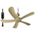 Pergola Breeze Single Speed 31” Portable Ceiling Fan AC 110V with 15’ cord & in-line power switch. Great for Pergolas Gazebos Workshops Canopies Camping RV (Tan)