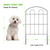 28 Pack Decorative Garden Fence Outdoor 24in (H) x 30ft (L) Coated Metal RustProof Landscape Wrought Iron Wire Border Folding Patio Fences Flower Bed Fencing Animal Barrier Section Panels Decor