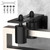 MeBantoo Heavy Duty Sliding Gate Guide Roller Hardware Kit, 3" Black Nylon Wheels with Steel L-Bracket, Adjustable Slide Gate Guide Roller for Rolling Door, Wood, Garage (Black-1pc, 3in)