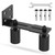 MeBantoo Heavy Duty Sliding Gate Guide Roller Hardware Kit, 3" Black Nylon Wheels with Steel L-Bracket, Adjustable Slide Gate Guide Roller for Rolling Door, Wood, Garage (Black-1pc, 3in)
