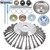 PLAXNS 10 Inch Rotary Steel Wire Brush Cutter Trimmer Head Weed Blade Cutter with Adapter Kit Compatible with Stihl, Husqvarna,String Trimmers, Gardening Lawnmower, Moss Grass Rust Removal