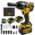 Rhovixster Cordless Impact Wrench 1/2 - 580N.M Max Cordless Impact Wrench Set with 2 Speed Adjustable, Brushless Motor High Torque Impact Guns with 2x4Ah Batteries and Charger