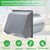 10 Inch Hooded Wall Vent Exhaust with Screen and Damper,Outdoor Wall Exhaust Vent Cover Cap for Kitchen Range Hood Outside Exterior Dryer Ventilation,Galvanized Steel,Gray