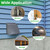 10 Inch Hooded Wall Vent Exhaust with Screen and Damper,Outdoor Wall Exhaust Vent Cover Cap for Kitchen Range Hood Outside Exterior Dryer Ventilation,Galvanized Steel,Gray