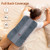 Comfytemp Himalayan Salt Weighted Heating Pad, Natural Moist Heating Pad for Back & Abdomen Comfort, Large Heated Pads for Women Men Mom Dad, 12"×24", FSA Eligible HSA，Electric Heat Warm with Auto-Off