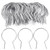 Otoolling 150 Pack, 3" (2 7/8" Od) Twist Fence Ties Preformed 9 Gauge Galvanized Steel Twist Gauge Pre-Cut Chain Link Fence Tools for Fixing Chain Link Mesh for Posts Farms Gardens