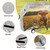 Premium Grill Cover Waterproof Bright Rainbow Wave Barbecue Cover Fade Resistant BBQ Cover Heavy Duty Fits Grill Widths Up to 25 in (Highland Cows Field Sunflowers Sunset)