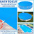 Amylove 8 x 8 ft Pool Hot Tub Solar Cover, 16 Mil Heavy Duty Trimmable Floating Thermal Blanket Spa Bubble Cover for Hot Tub Inground Pools Swimming Insulating Solar Heating
