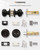 Probrico 4Pack Oil Rubbed Bronze Door Knob and Single Cylinder Deadbolt Lock Set, Exterior Deadbolt and Door Knob Lockset, Keyed Alike Front Entry Door Handleset