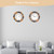 Lily's Home 10 inch Indoor or Outdoor Hanging Wall Clock and Thermometer Set,Stone Frame Battery Operated Quartz Movement, Operated Decor for Family Room, Office, Game Room,Garden, Backyard, Pool