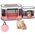 DESELL Portable Cat Playpen, 8-Rod Reinforced Kitten Dog Playpens, Foldable Play Pen for Indoor Cats Enclosed Pet Puppy Doggy Outdoor, Collapsible Tent Kennel Cage, Pink