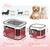 DESELL Portable Cat Playpen, 8-Rod Reinforced Kitten Dog Playpens, Foldable Play Pen for Indoor Cats Enclosed Pet Puppy Doggy Outdoor, Collapsible Tent Kennel Cage, Pink