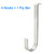 Litoexpe Vinyl Siding Hooks - 4 Pack Stainless Steel Siding Hangers, No Drilling Required for Fiber Cement Board Hooks