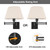 TRLIFE Dimmable Wall Sconce Plug in, Wall Sconces Set of Two Swing Arm Wall Lights with Plug in Cord and On/Off Dimmer Rotary Switch, 11.8" Large Beige Fabric Shade(2 Pack, 2 Bulbs Included)