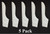 JSP Manufacturing Black or White Dock Piling Line Holder Hook - Store Your Dock Lines/Ropes (5, White)