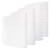 4 Pcs Adhesive Spreader, Notched Glue Applicator Kits Plastic Trowel Adhesive Barrier Spreader 0.5"/1" Tooth Reusable Hardwood Flooring Spreaders for Applying Glue Epoxy PET Putty(White)