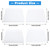 4 Pcs Adhesive Spreader, Notched Glue Applicator Kits Plastic Trowel Adhesive Barrier Spreader 0.5"/1" Tooth Reusable Hardwood Flooring Spreaders for Applying Glue Epoxy PET Putty(White)