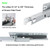 6 Pair of 20 Inch Soft Close Undermount Bottom Mount Drawer Slides 100lb Load Capacity Full Extension Concealed Drawer Glides Rails