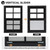 NOTASA Shed Windows 2 Pack, Chicken Coop Windows 18" x 23" Black