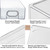 6 PCS Refrigerator Organizers And Storage Stackable Storage Drawers, Large Heavy Duty Fridge Organizer Bins Pull Out Refrigerator Organizer Bins, White Handle, 3 Drawers And 3 Small Cubes