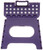 Folding Step Stool - 11" Hight - The Lightweight Step Stool is Sturdy Enough to Support Adults and Safe Enough for Kids. Opens Easy with One Flip. Great for Kitchen, Bathroom, Bedroom (Purple) Folding Step Stool - 11" Hight - The Lightweight Step Stool is Sturdy Enough to Support Adults and Safe Enough for Kids. Opens Easy with One Flip. Great for Kitchen, Bathroom, Bedroom (Purple)