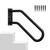 Hand Rails for Outdoor 1-2 Steps, Indoor Stairs, Bathroom, Wall Mount Non-Slip U-Shape Stair Hand Railing Black 1 Pack