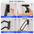 Hand Rails for Outdoor 1-2 Steps, Indoor Stairs, Bathroom, Wall Mount Non-Slip U-Shape Stair Hand Railing Black 1 Pack