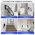 Hand Rails for Outdoor 1-2 Steps, Indoor Stairs, Bathroom, Wall Mount Non-Slip U-Shape Stair Hand Railing Black 1 Pack