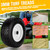 13x5.00-6 Flat Free Tire and Wheel with 3/4" & 5/8" Bearings – 2 Pack 13x5x6 Solid Lawn Mower Tires for Riding Lawn Mower Tires and Wheel with 3" Centered Hub