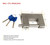 Mytee Products (2 Pack) 3-1/8" D-Shaped Heavy Duty Padlock w/Key for Shipping Containers - Stainless Steel 304 Shipping Container Lock for Garage Door, Storage Unit, Fence, Shed, Warehouse (3 Keys)