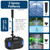 AquaMiracle All-in-One Koi Pond Filters for Outdoor Ponds 500-750 Gal, Pond Fountain Pump with 3 Spray Patterns, Fountain Kit with 850GPH Water Pump for Garden, Water Feature, Bird Baths