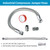 Industrial Grade Compressor Jumper Hose 3/4" NPT Male x 40" Length,Stainless Steel Air Hose with Both Sides 360°Swivel Fittings,450 PSI&750°F High Temp & Pressure Resistance for Compressed Air Systems