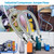 Industrial Grade Compressor Jumper Hose 3/4" NPT Male x 40" Length,Stainless Steel Air Hose with Both Sides 360°Swivel Fittings,450 PSI&750°F High Temp & Pressure Resistance for Compressed Air Systems