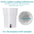 Yzurbu 100pcs 16''x20'' Cold Brew Coffee Filter Bags, No Mess Disposable Filter Bag with Straps for Coffee Shop 5-Gallon Systems