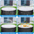 Tlswshsy 4.5 Ft Inflatable Hot Tub Cover- Energy Saving Lid for Round Hot Tub- Foldable Protective Rain Overflow Cover for Outdoor Inflatable Hot Tubs