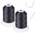 UV Resistant - Heavy Duty Outdoor Thread for Hand or Machine Sewing - Simthread 100% Polyester Bonded Thread Tex 69 (12wt) - 250 Yards x 2 Spools NP-Black