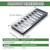 Cast Iron Drain Grate, 8 * 20in Heavy Duty Outdoor Drain Cover, B125 Class Channel Grate, Metal Sewer Grate, Black Square Drainage Grate for Concrete Floor, Yard, Driveway & Garage.