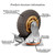 Ycvsad 5 inch Caster Wheels Heavy Duty casters Set of 4,Rubber Swivel Caster Quiet Anti-Skid with Brake 360 Degree Double Ball Bearing Castors(2PCS Fixed Caster Wheels 2PCS Swivel Casters with Brake)
