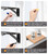 Folding Shelf Brackets，Detachable Folding Bracket，2 Pack Heavy Duty Wall Mounted Folding Brackets， DIY L Detachable Folding Bracket for Workbench Folding Table Hinge (18 Inch)