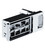 CTW Chrome Plastic A/C Vent Kit. Compatible with Kenworth 2001 and Older Trucks, Replacement Part