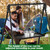 Rossesay Grill Swing Campfire Stand Campfire Cooking Equipment Adjustable Camping Accessories Cookware Hanging Rack with 8 Hooks and Portable Grill Stand for BBQ Picnic Outdoor Party(Large Tray)