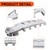 ECOTRIC Front Bumper Skid Plate Compatible with 2016-2019 GMC Sierra 1500 - Replace for 23243493 GM1015123 Protective Armor Engine Undercover Chrome
