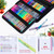 Aen Art Gel Pens for Adult Coloring Books, 160 Pack Artist Colored Gel Pen with 40% More Ink, Black Case. Perfect for Drawing Doodle Crafts Journaling Planner