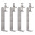 Awclub 4 Pack 304 Stainless Steel C Clamps with 130mm/5.12" Stable Wide Jaw Opening Tiger Clamp for Woodworking Welding Construction Household Mount