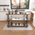MUZIK 3-Tier Industrial Pipe Table Legs, Heavy Duty for DIY Furniture