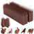 Quunoot Bird Spikes, 20 Packs Bird Deterrent, Raccoon and Squirrel Deterrent, for Outdoor Repelling Birds and Reptiles, Squirrel Spikes for Fences and Roofs to Keep Birds Away（Brown）